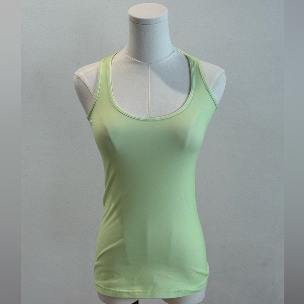 Lululemon Lime Green Polka Dot Racerback Tank Top Women’s